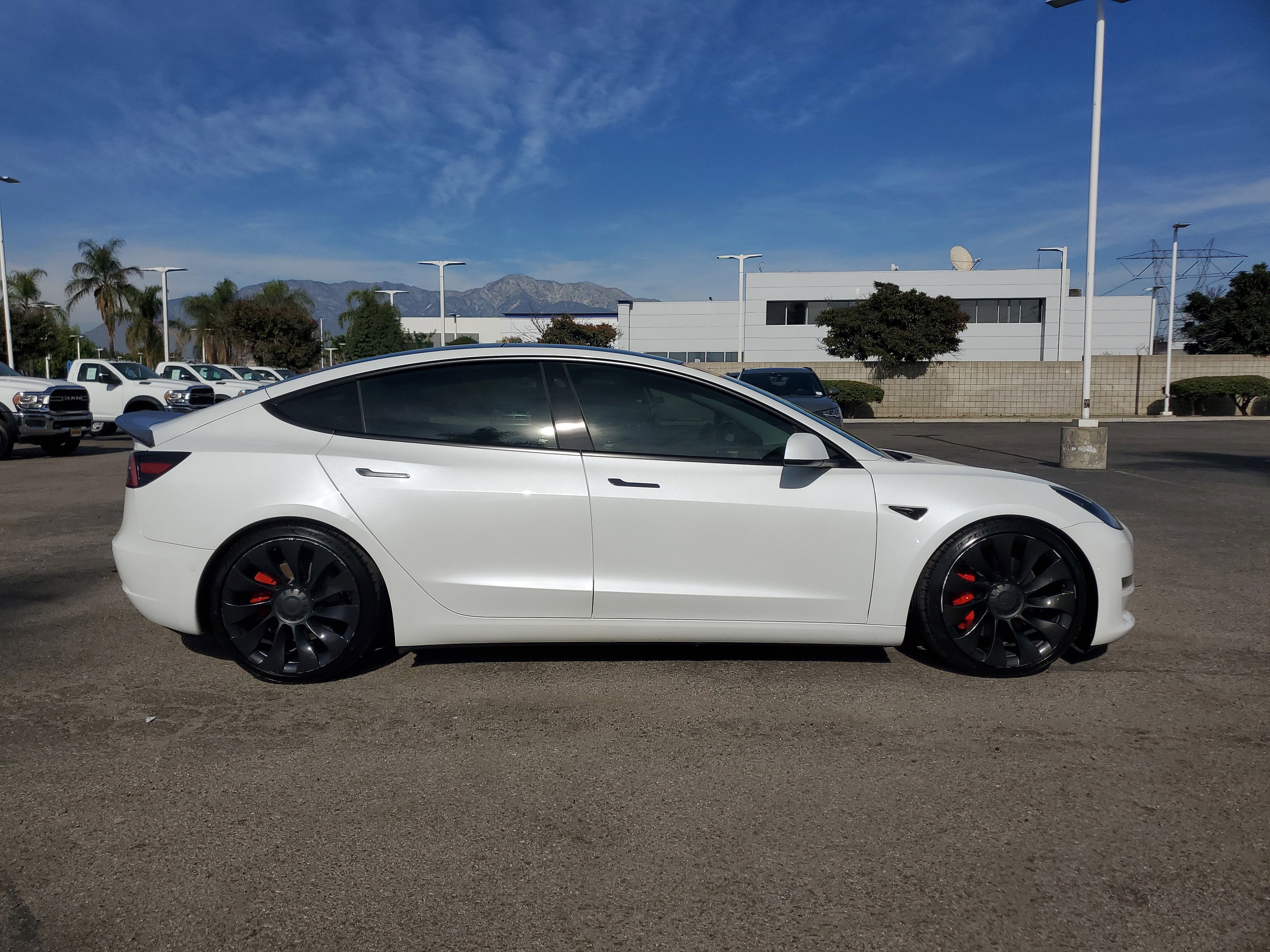 Used 2021 Tesla Model 3 Base with VIN 5YJ3E1EC7MF077057 for sale in Fontana, CA