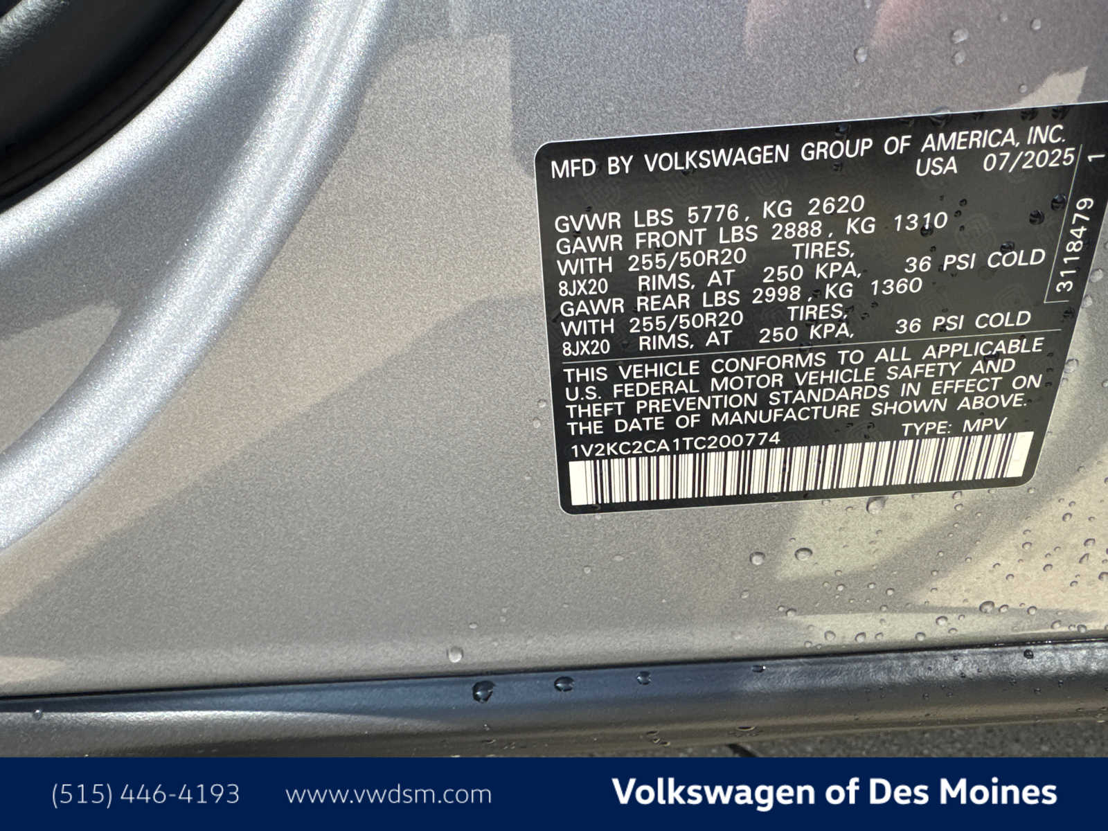 2026 Volkswagen Atlas Cross Sport SE Technology photo 18