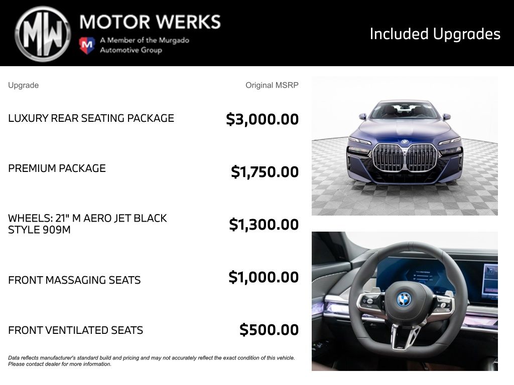 New 2025 Frozen Tanzanite Blue Metallic BMW 750e xDrive image 4