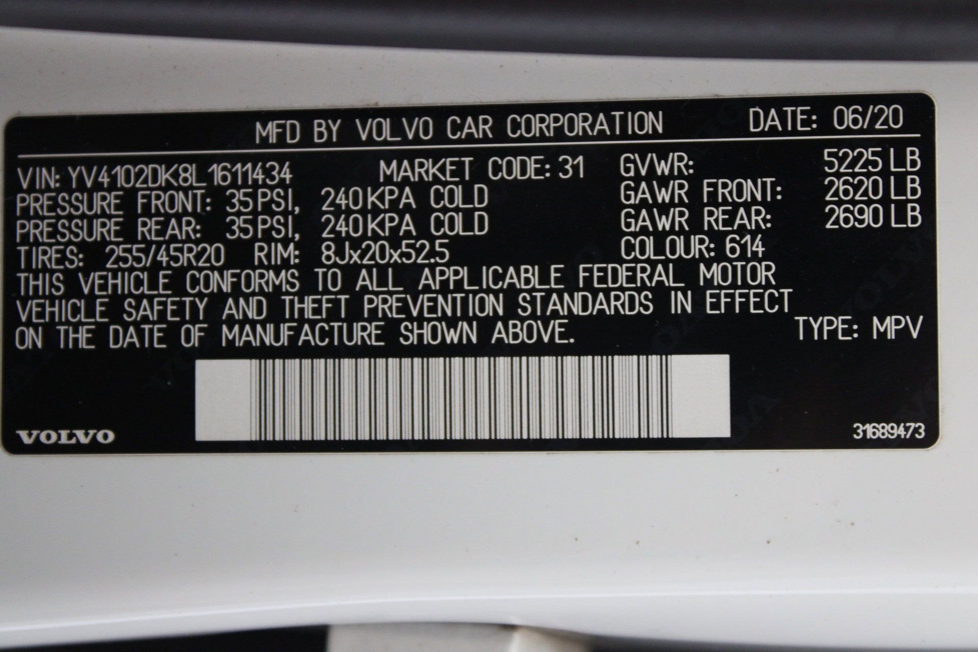 2020 Volvo XC60 T5 Momentum photo 17