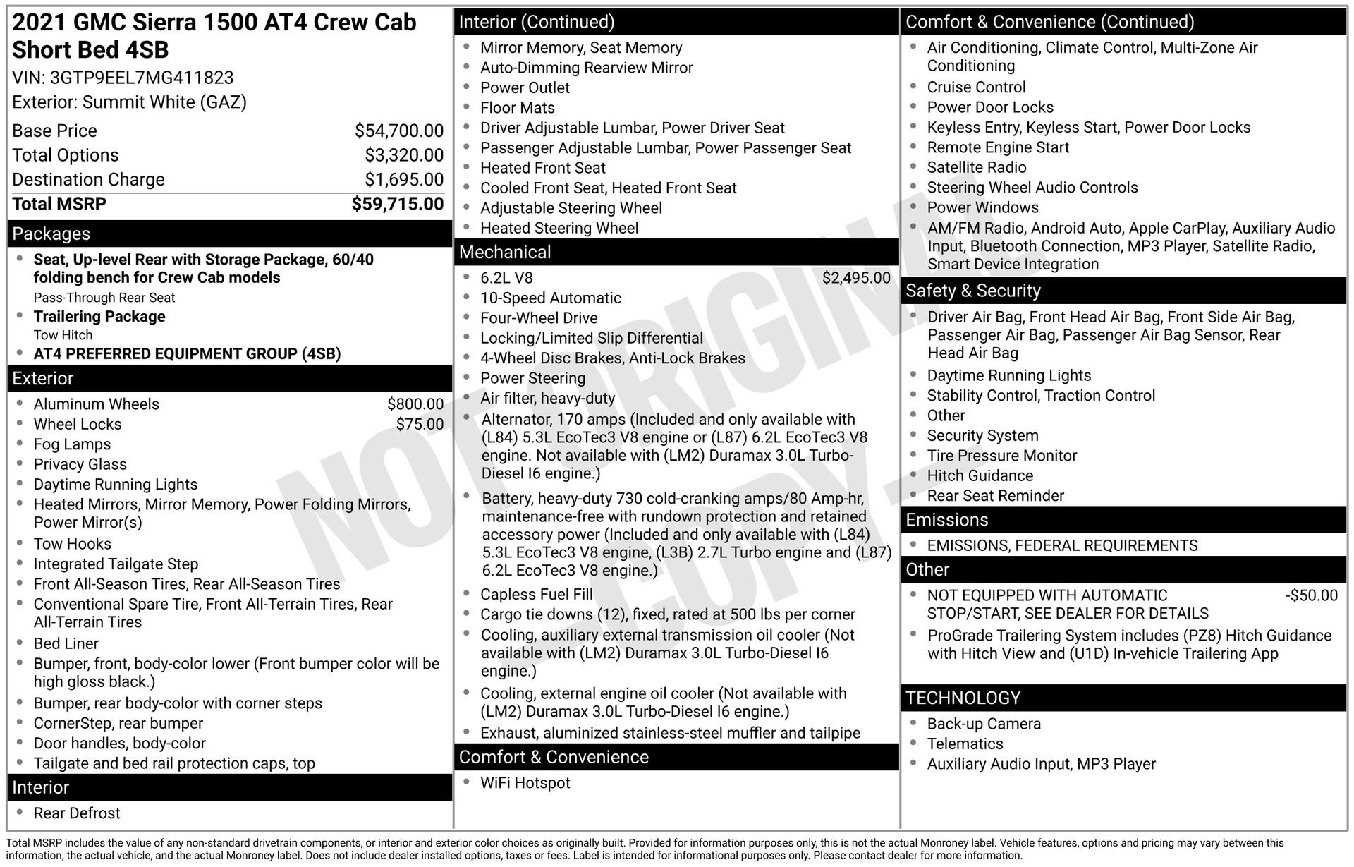 2021 GMC Sierra 1500 AT4's photo