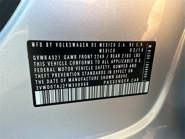 2015 Volkswagen Jetta 1.8T SE photo 30
