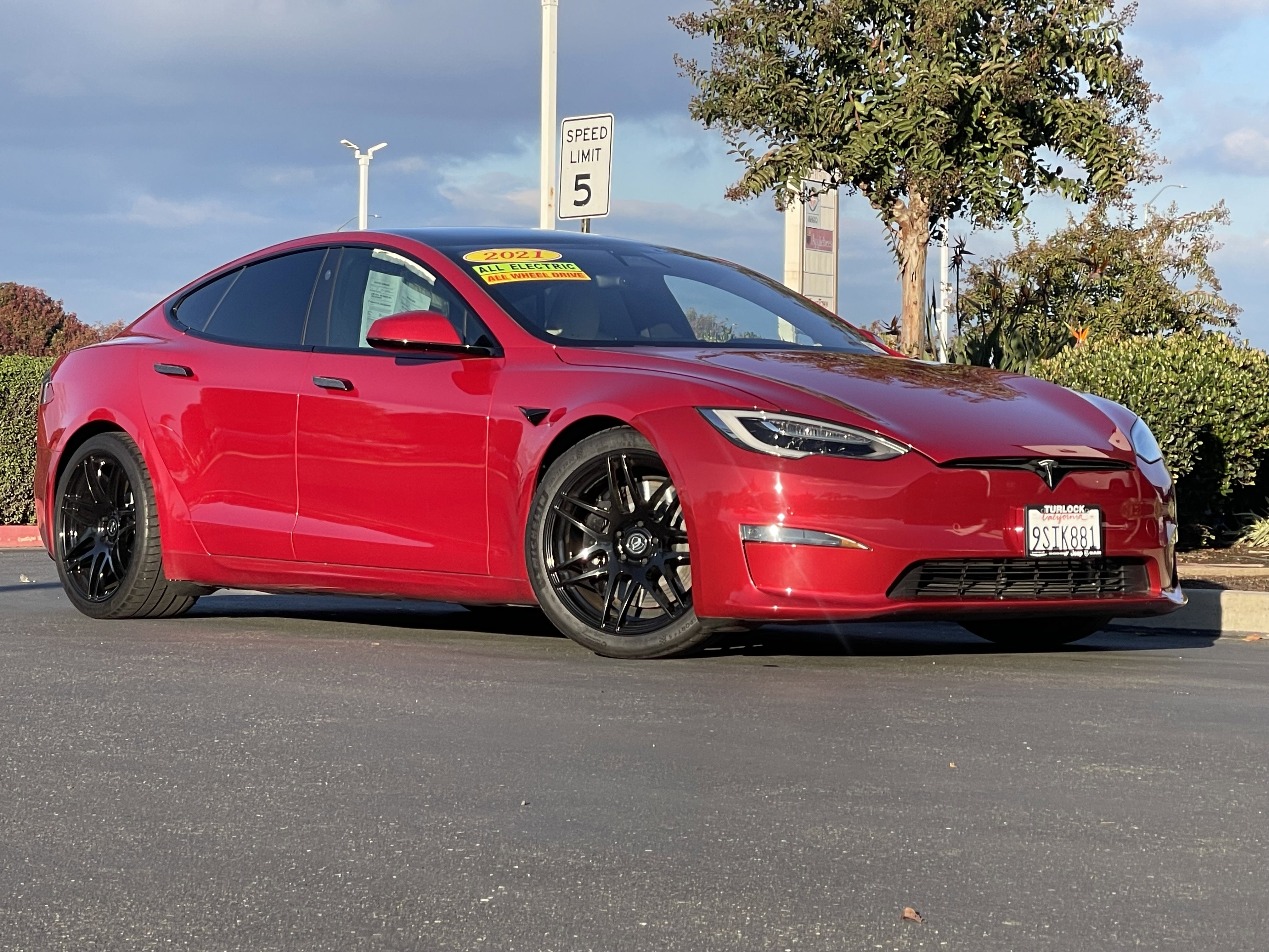 Used 2021 Tesla Model S Plaid with VIN 5YJSA1E62MF443556 for sale in Turlock, CA