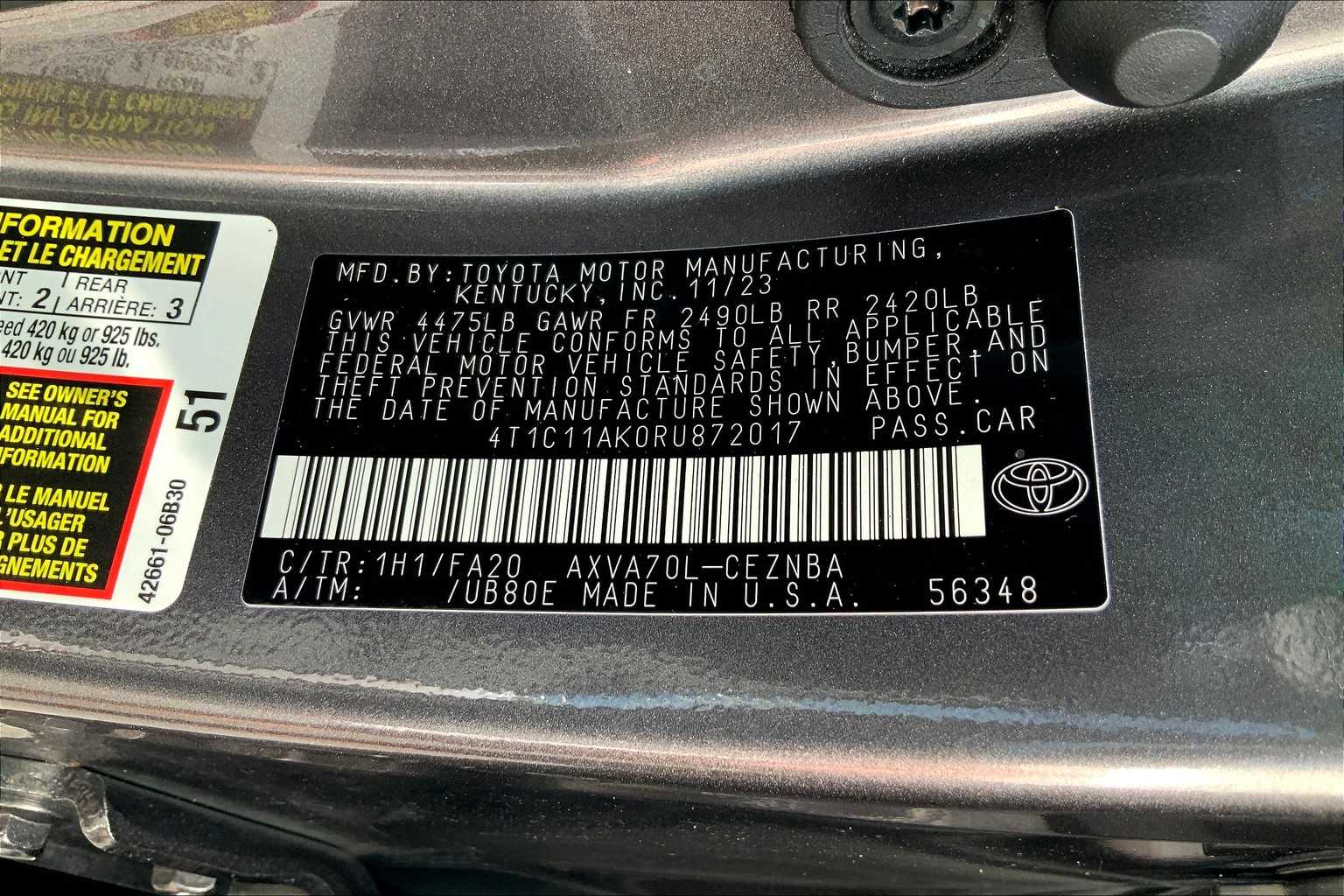 2024 Toyota Camry LE photo 28