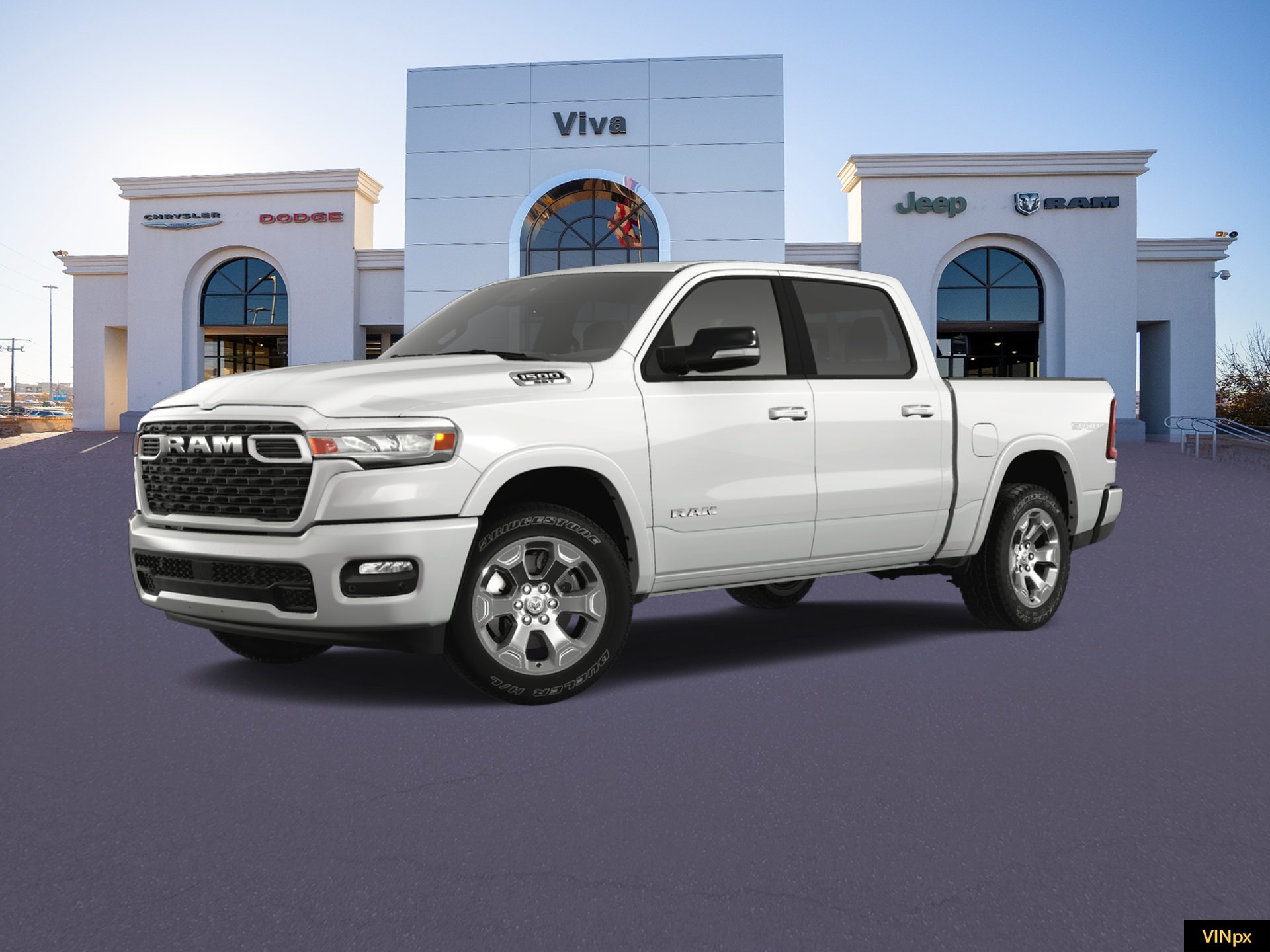 New 2025 Bright White Clear-Coat Exterior Paint RAM Lone Star image 1