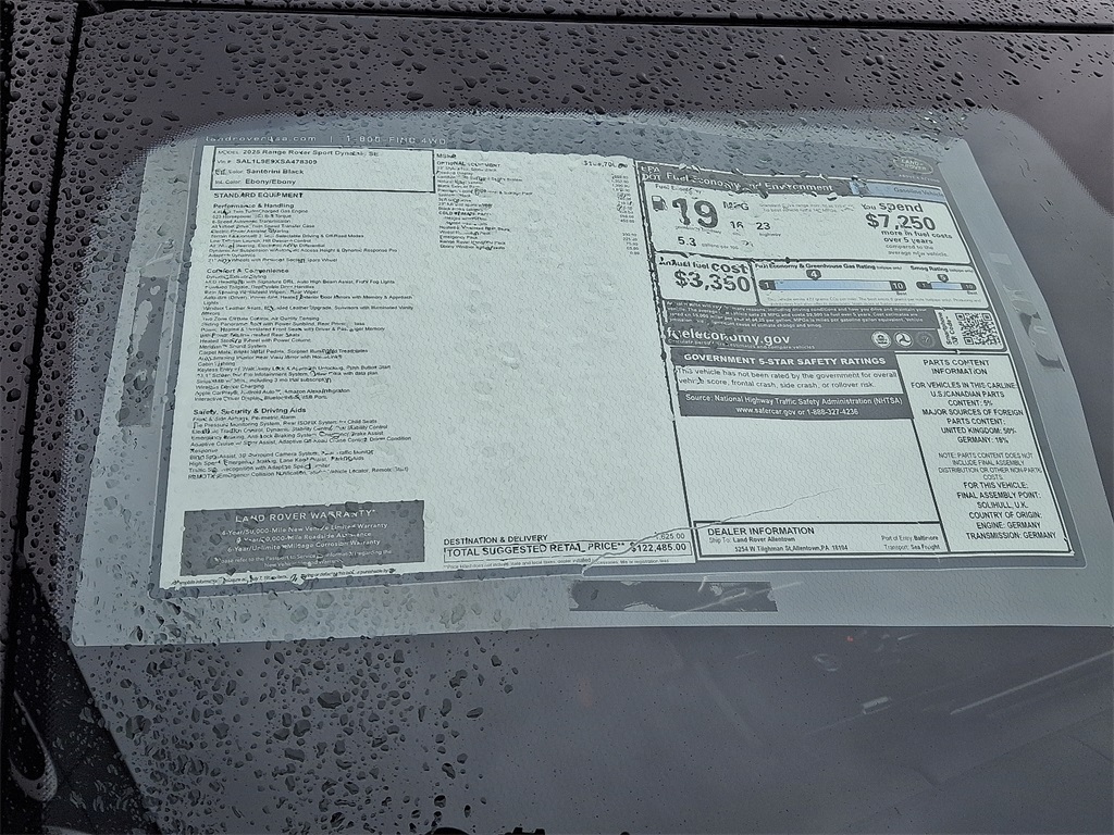 2025 Land Rover Range Rover Sport SE photo 23