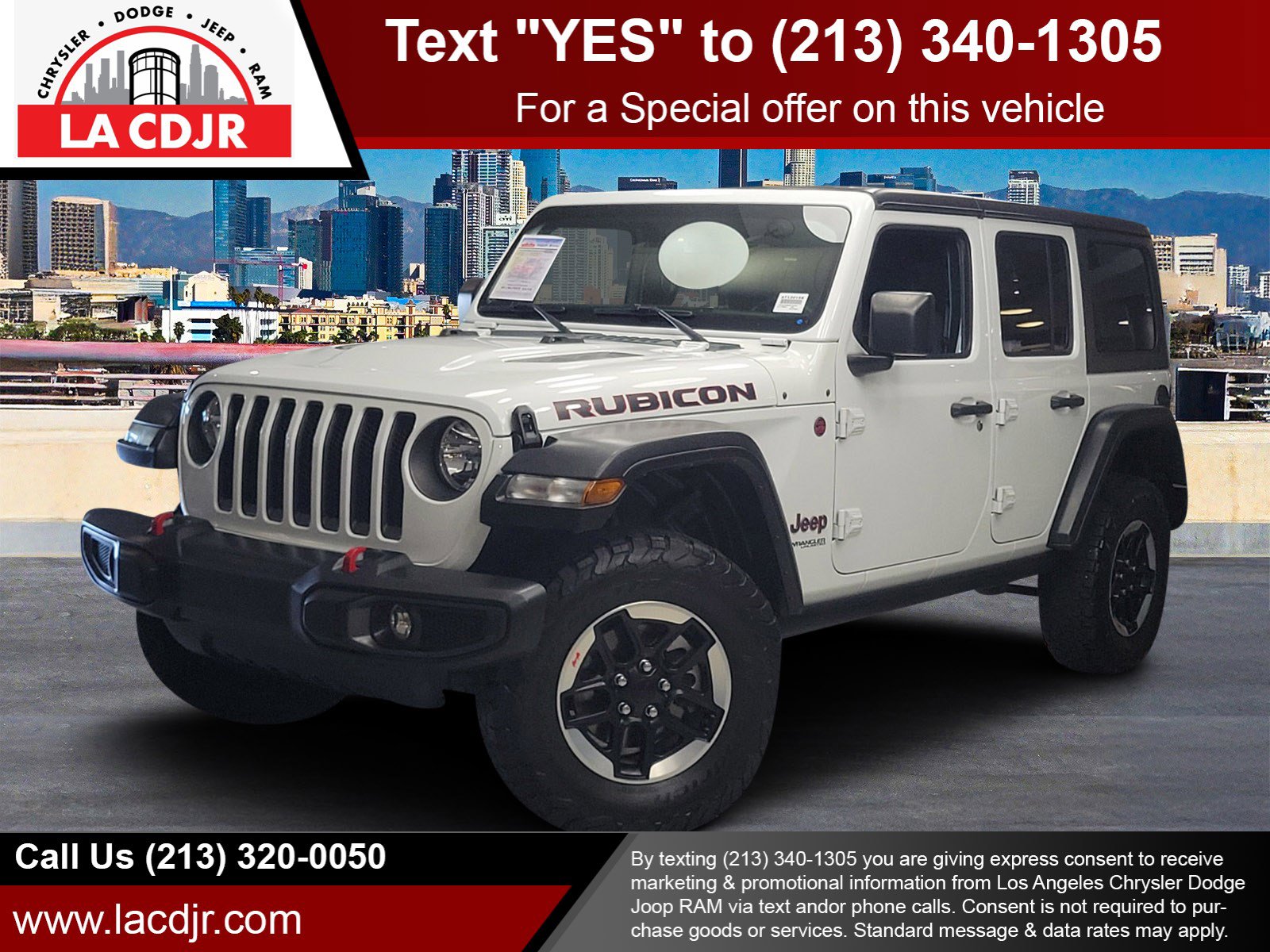 Used 2022 Bright White Clearcoat Jeep Unlimited Rubicon image 1