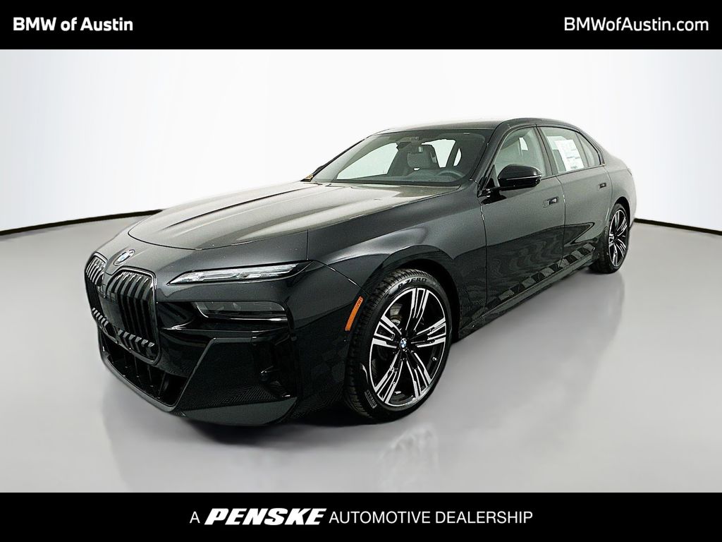 Used 2025 Black Sapphire Metallic BMW 740i image 1