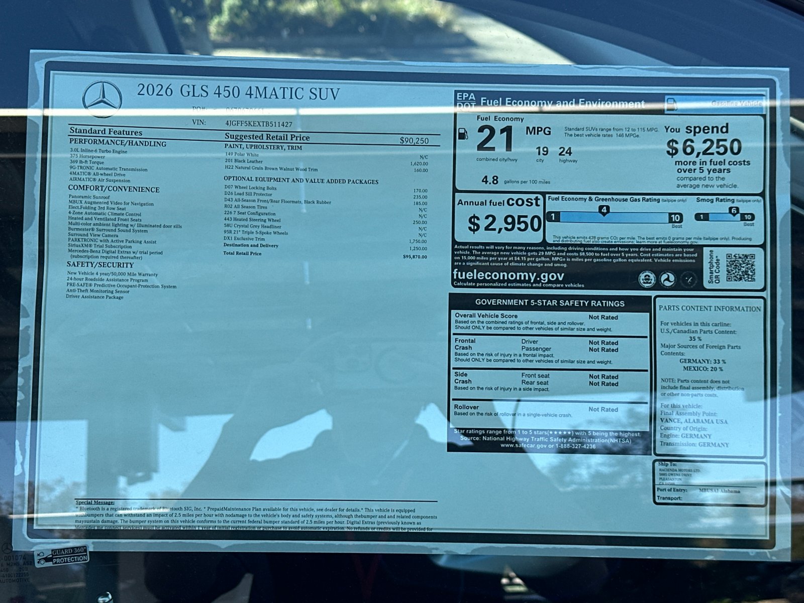 2026 Mercedes Benz GLS 450 4MATIC photo 26
