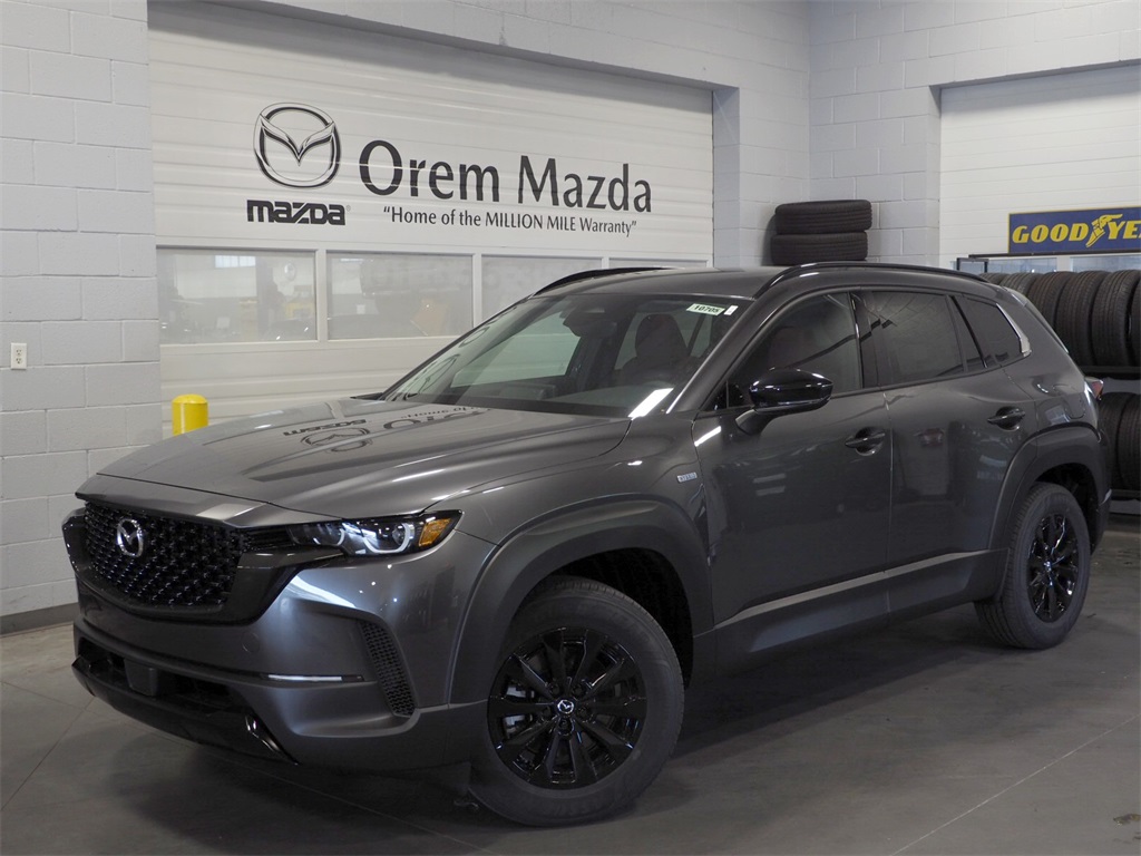 New 2025 Machine Gray Metallic Mazda Premium AWD image 1