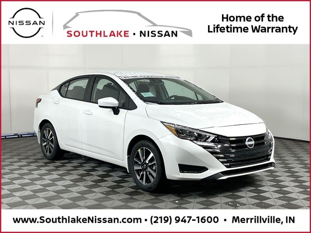 New 2025 Nissan Versa 1.6 SV Car Aspen White TriCoat in