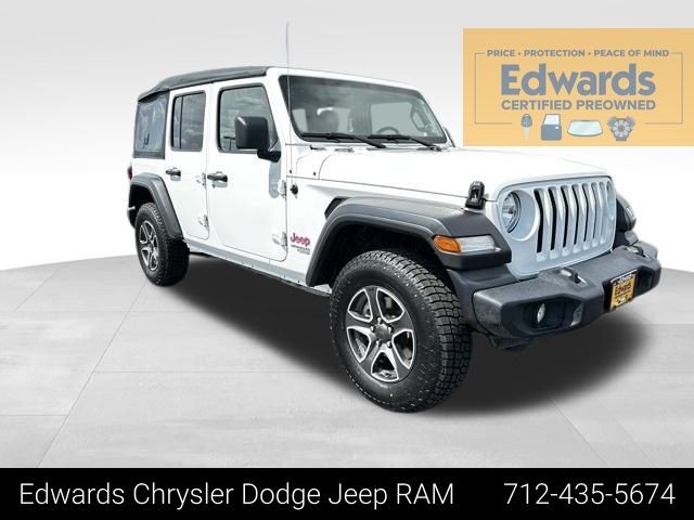 CERTIFIED PRE-OWNED 2021 JEEP WRANGLER UNLIMITED SPORT S