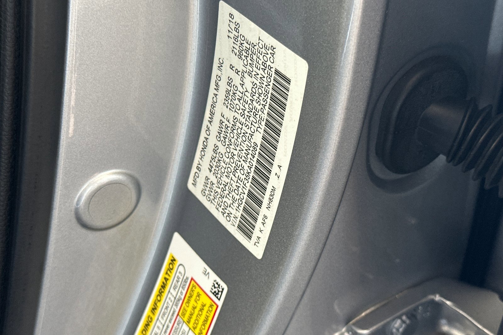 2019 Honda Accord Sport 1.5T photo 26