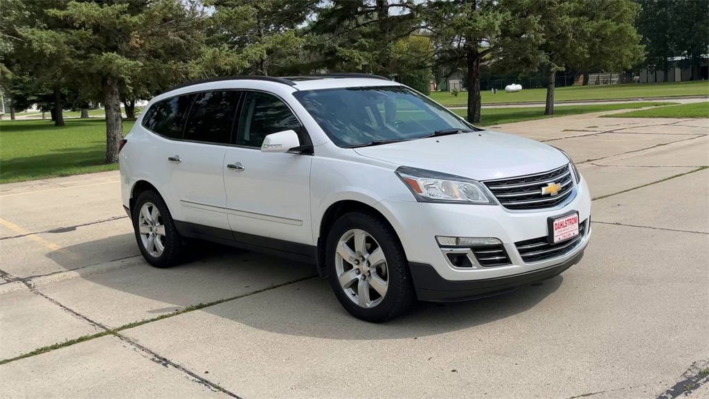 Used 2016 Chevrolet Traverse LTZ with VIN 1GNKVJKD3GJ284591 for sale in Oslo, Minnesota