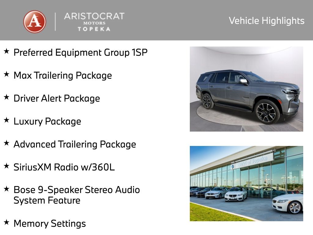 Used 2022 Chevrolet Tahoe RST with VIN 1GNSKRKD3NR133238 for sale in Kansas City