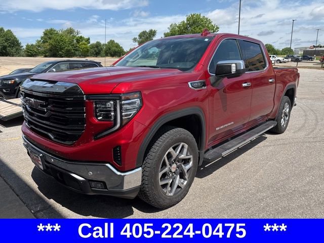 Used 2024 Volcanic Red Tintcoat GMC SLT image 1