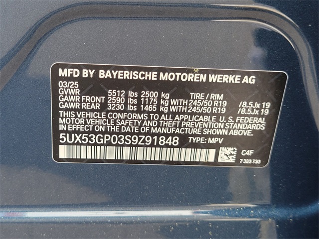 5UX53GP03S9Z91848