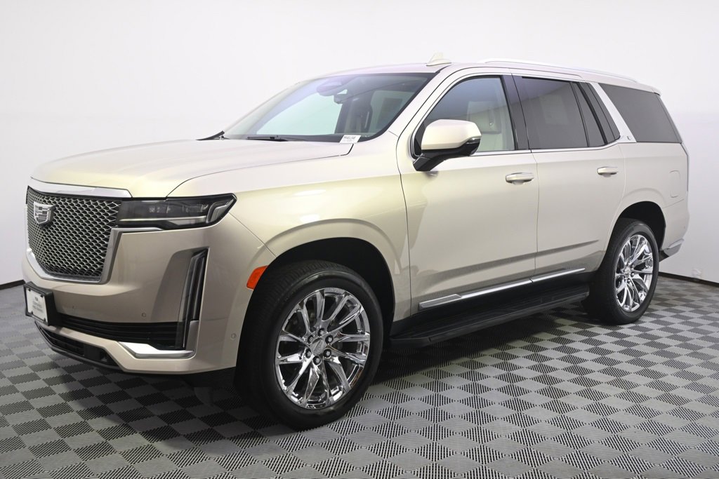 Certified 2021 Cadillac Escalade Premium Luxury Platinum with VIN 1GYS4DKL5MR461346 for sale in Minneapolis, Minnesota