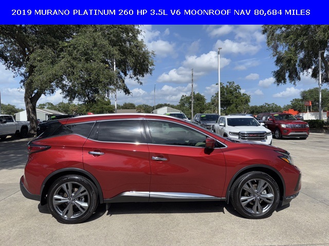 Used 2019 Nissan Murano Platinum with VIN 5N1AZ2MJ7KN108853 for sale in Greater Northdale, FL