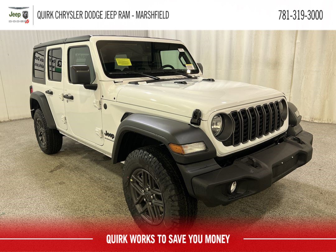 New 2025 Bright White Clearcoat Jeep Sport S image 1