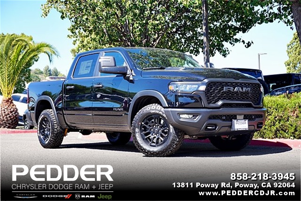 New 2026 Diamond Black Crystal Pearl-Coat Exterior Paint RAM Rebel image 1