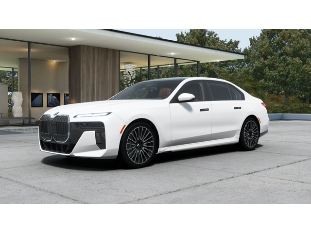 New 2025 Mineral White Metallic BMW 760i xDrive image 1