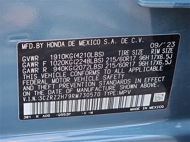 2024 Honda HR-V EX-L photo 27