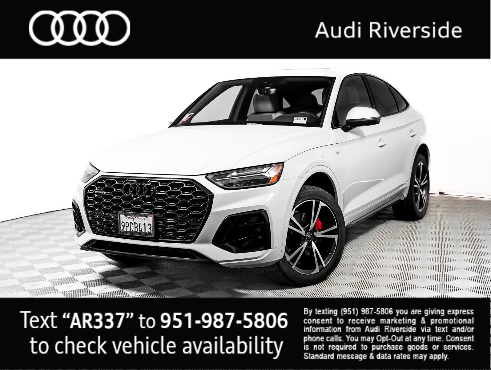 Certified Used 2025 Glacier White Metallic Audi S line Premium Plus image 1