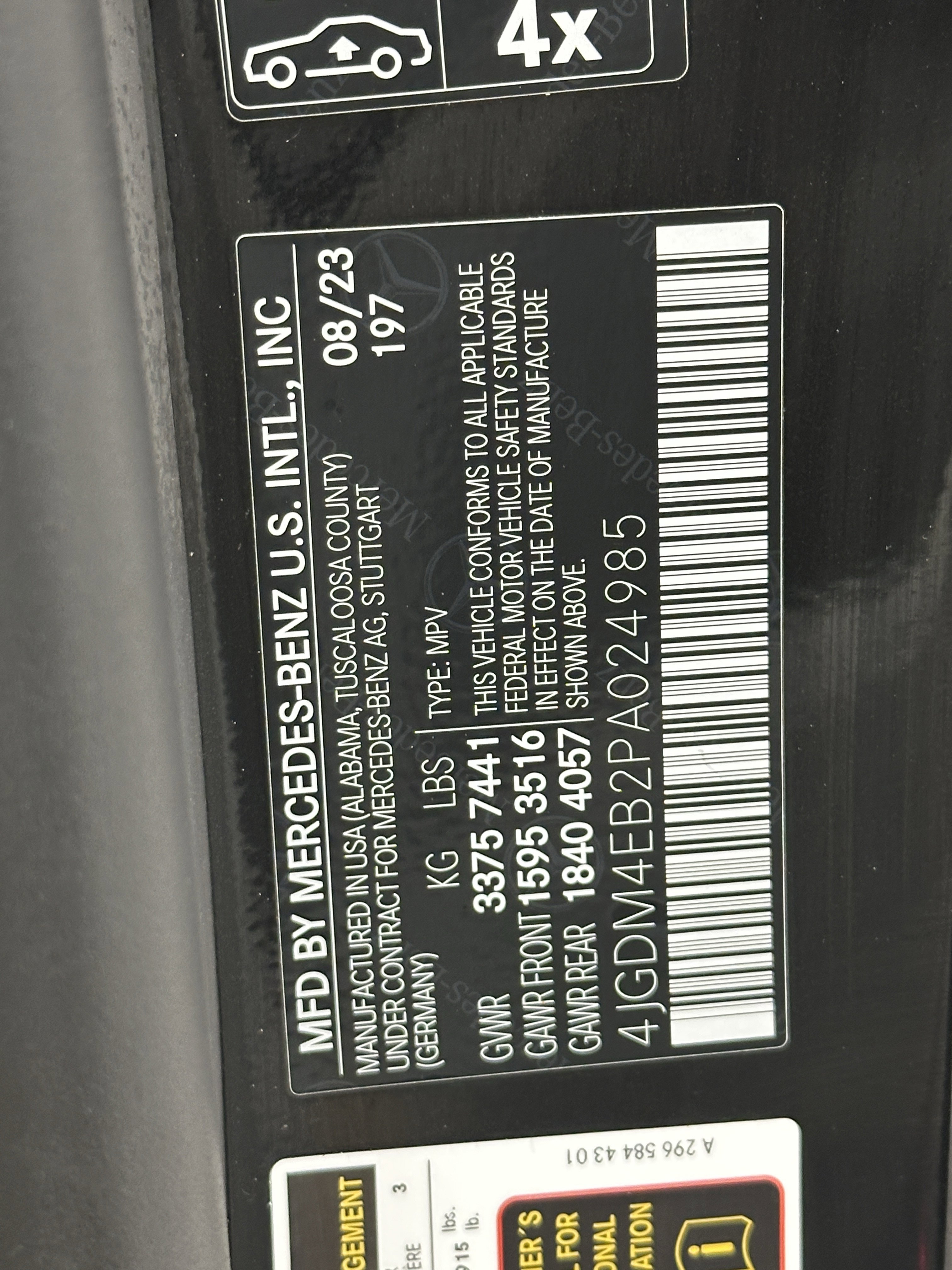 2023 Mercedes Benz EQS SUV 580 4MATIC photo 22