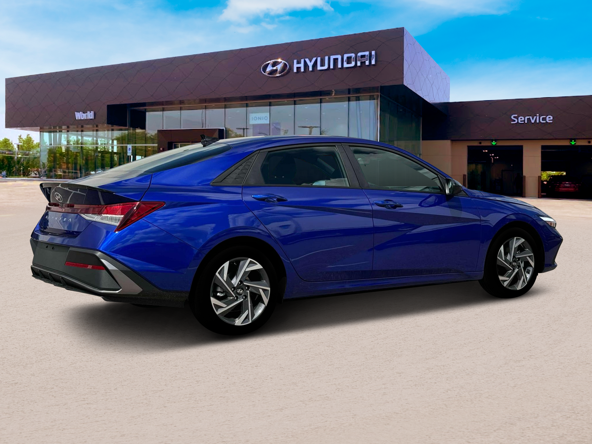 New 2025 Intense Blue Hyundai SEL Sport image 8