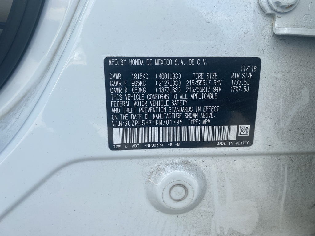 2019 Honda HR-V EX-L photo 4
