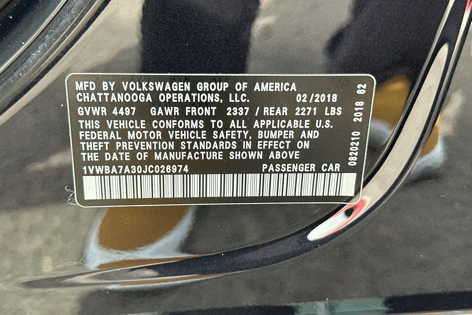 2018 Volkswagen Passat 2.0T SE photo 24