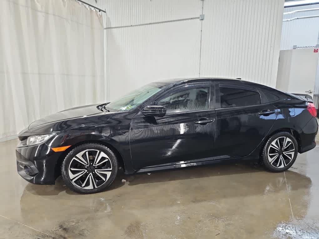 Used 2018 Honda Civic EX-T with VIN 19XFC1F3XJE201485 for sale in Waterville, ME
