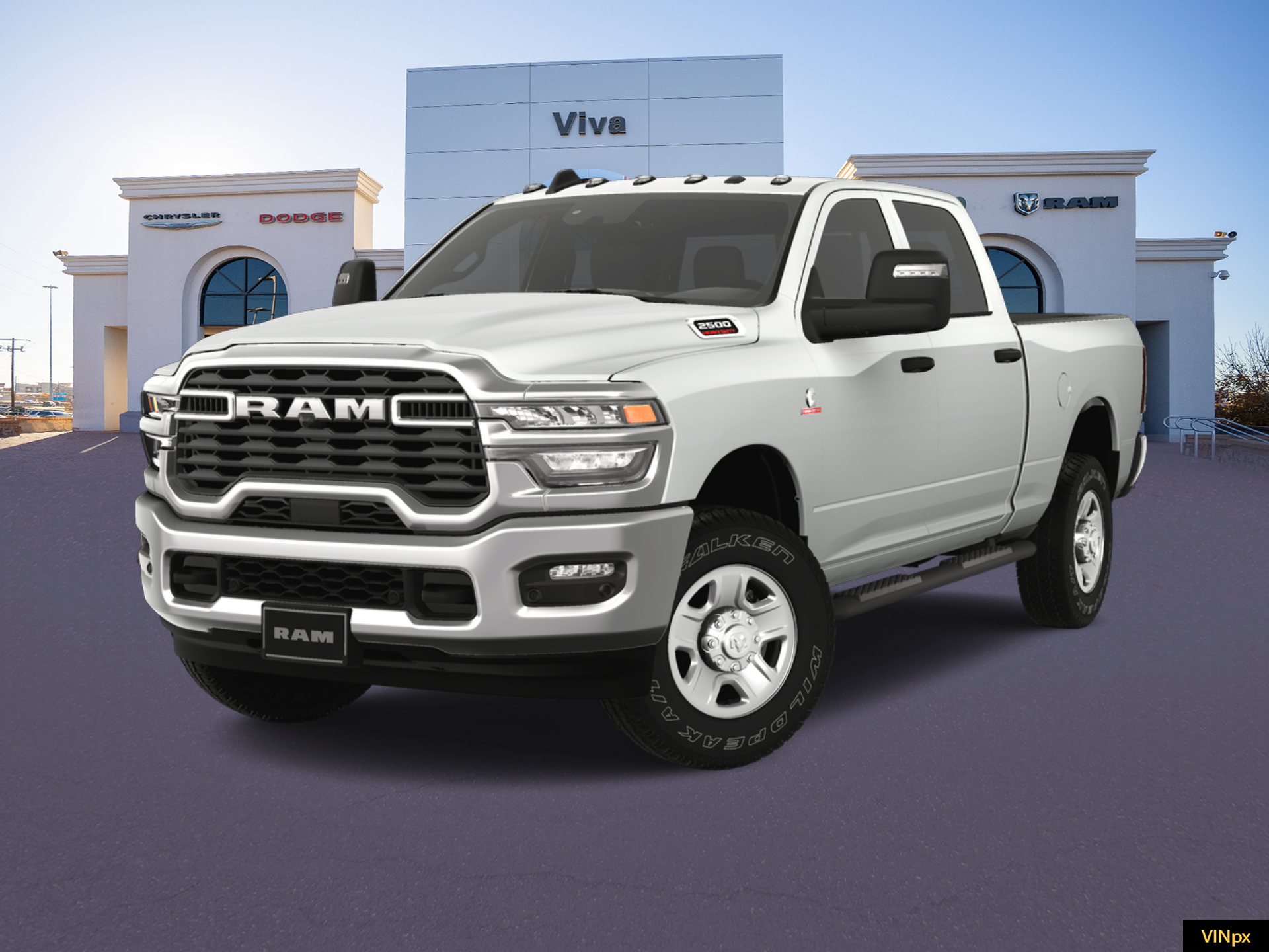 New 2025 Bright White Clear-Coat Exterior Paint RAM Tradesman image 1
