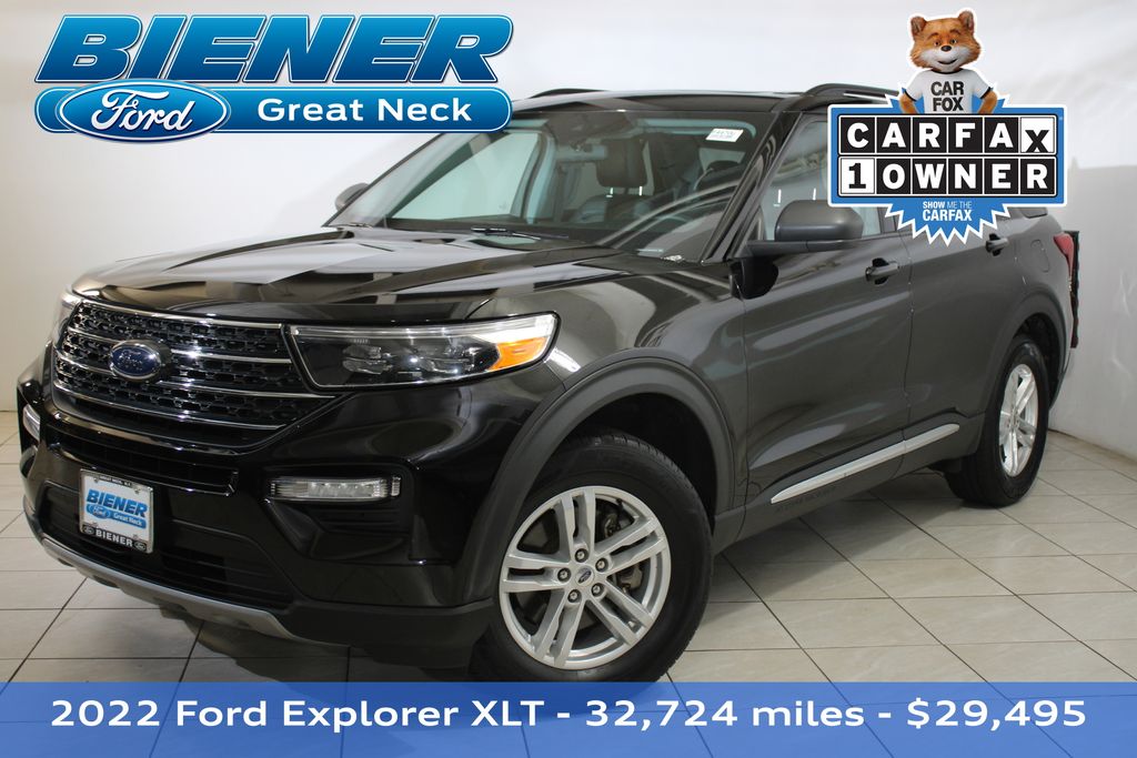 Certified Used 2022 Black Ford XLT image 1
