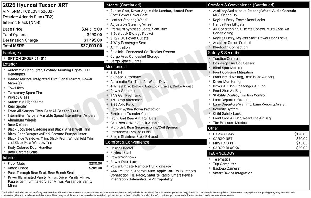 2025 Hyundai Tucson XRT's photo