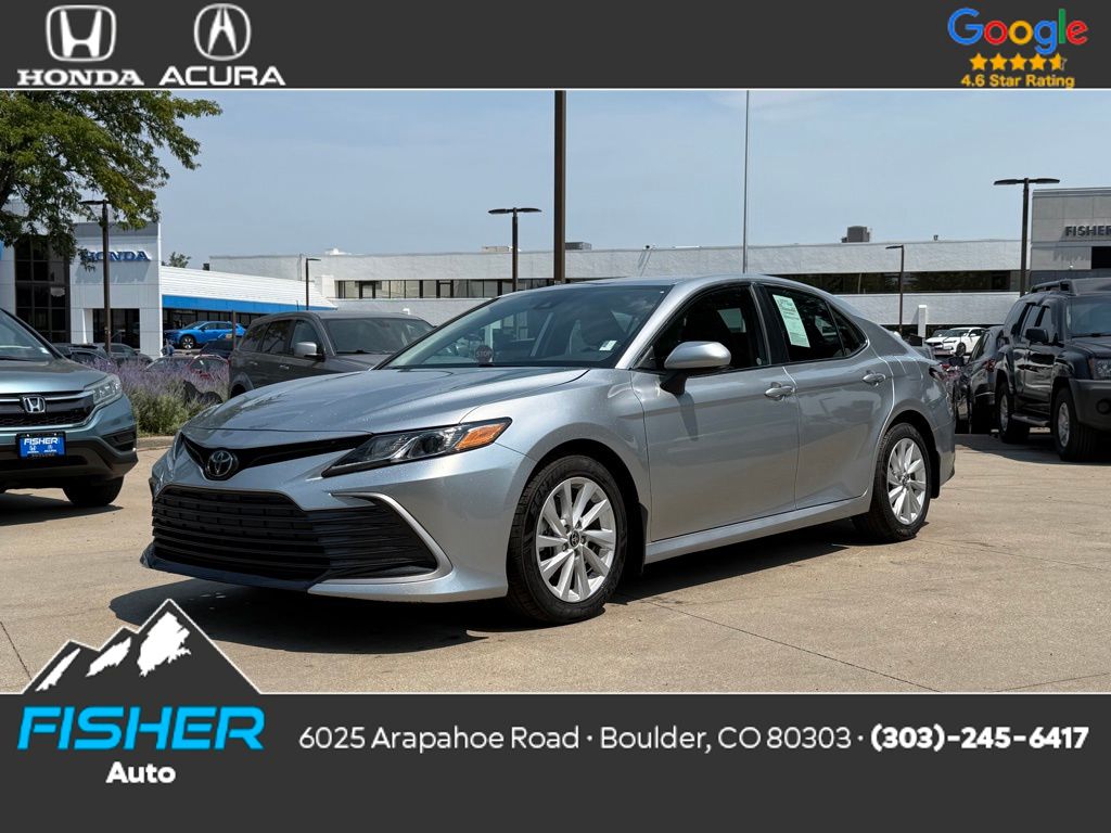 Used 2023 Celestial Silver Metallic Toyota LE image 1