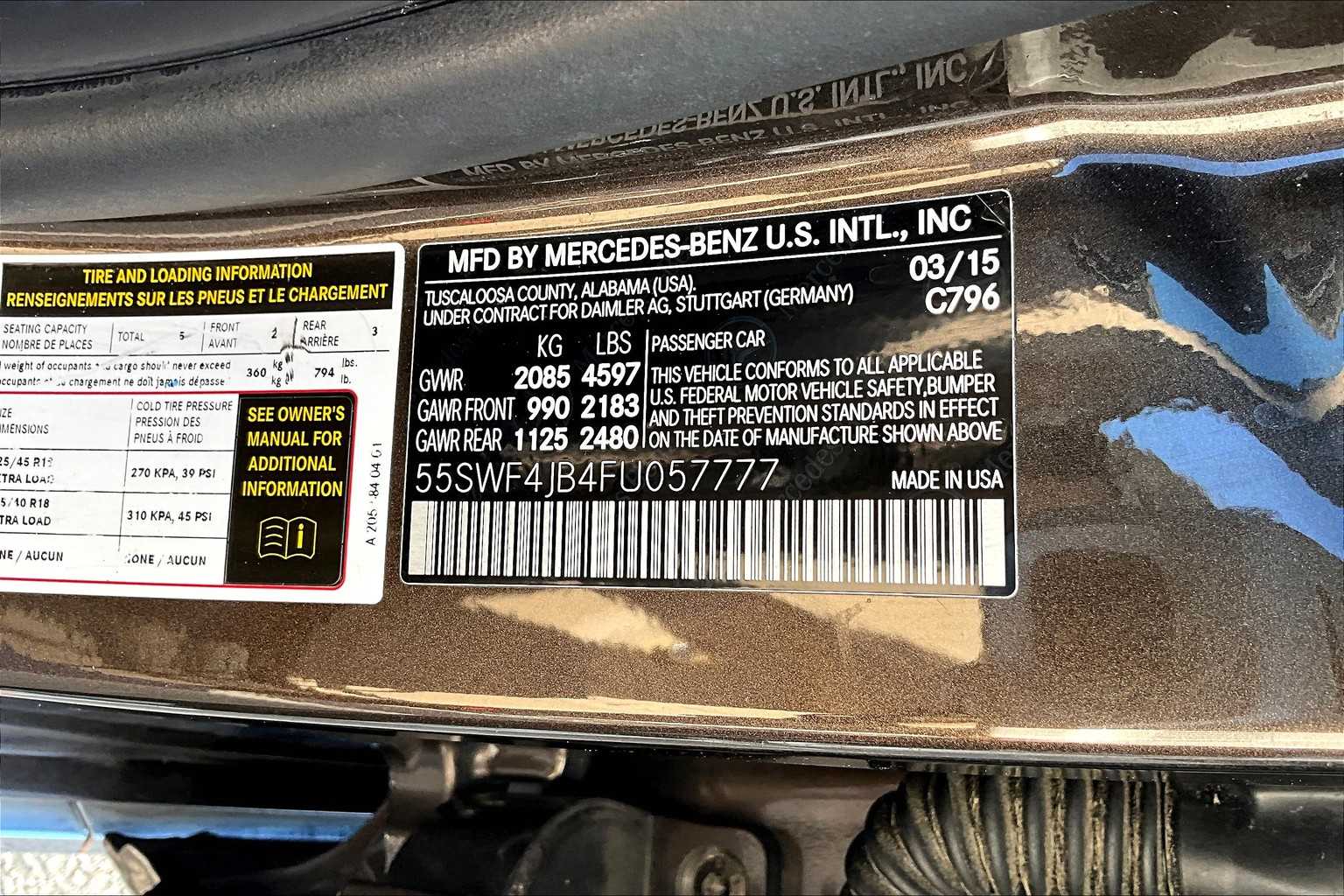 2015 Mercedes Benz C 300 Sedan photo 29