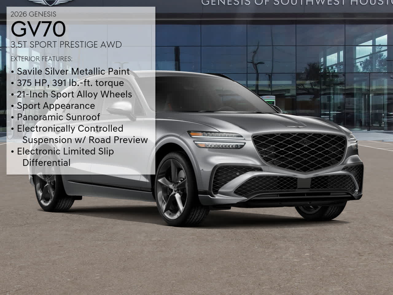 2026 Genesis GV70 3.5T Sport Prestige photo 4