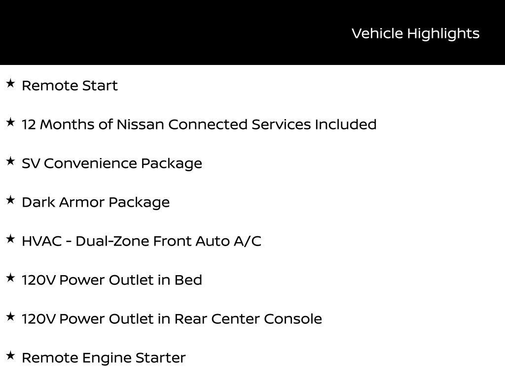 2026 Nissan Frontier SV's photo