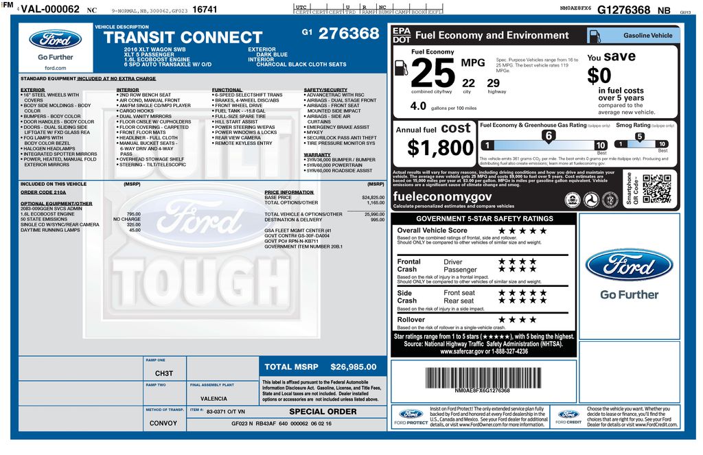 2016 FORD TRANSIT CONNECT - Image 28