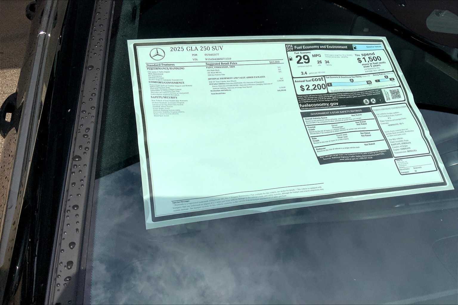 2025 Mercedes Benz GLA 250 photo 19