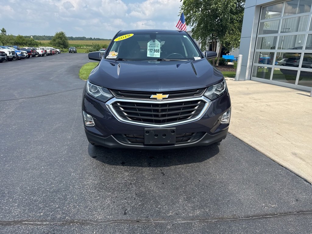 Used 2018 Chevrolet Equinox LT with VIN 3GNAXJEV7JS611655 for sale in Orfordville, WI