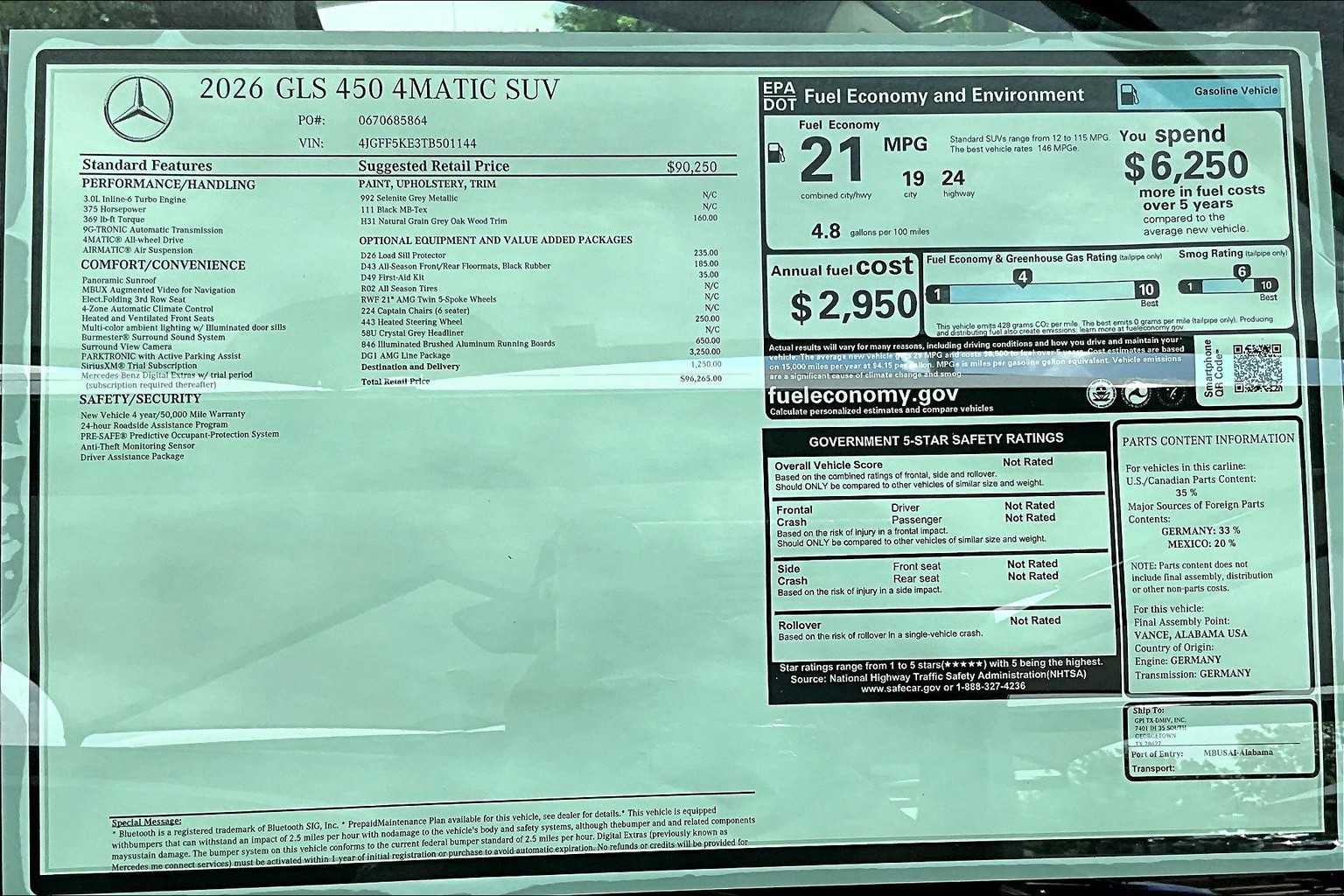 2026 Mercedes Benz GLS 450 4MATIC photo 22