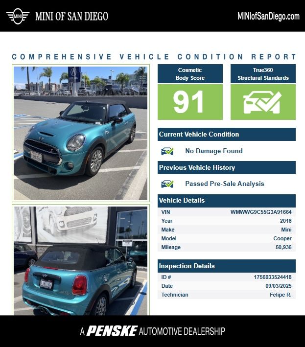 2016 MINI Convertible Cooper S