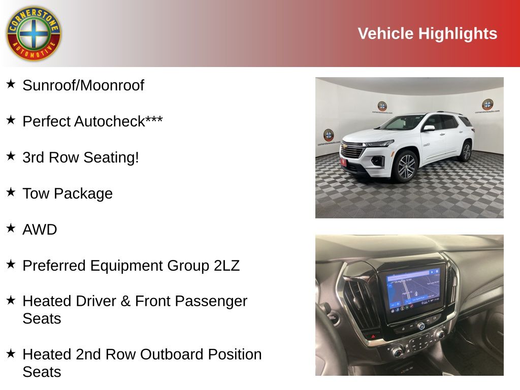 Used 2023 Chevrolet Traverse High Country with VIN 1GNEVNKW4PJ287943 for sale in Elk River, Minnesota