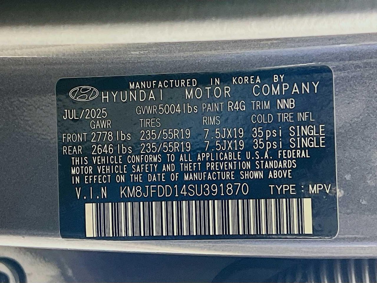 2025 Hyundai Tucson Hybrid N Line photo 17