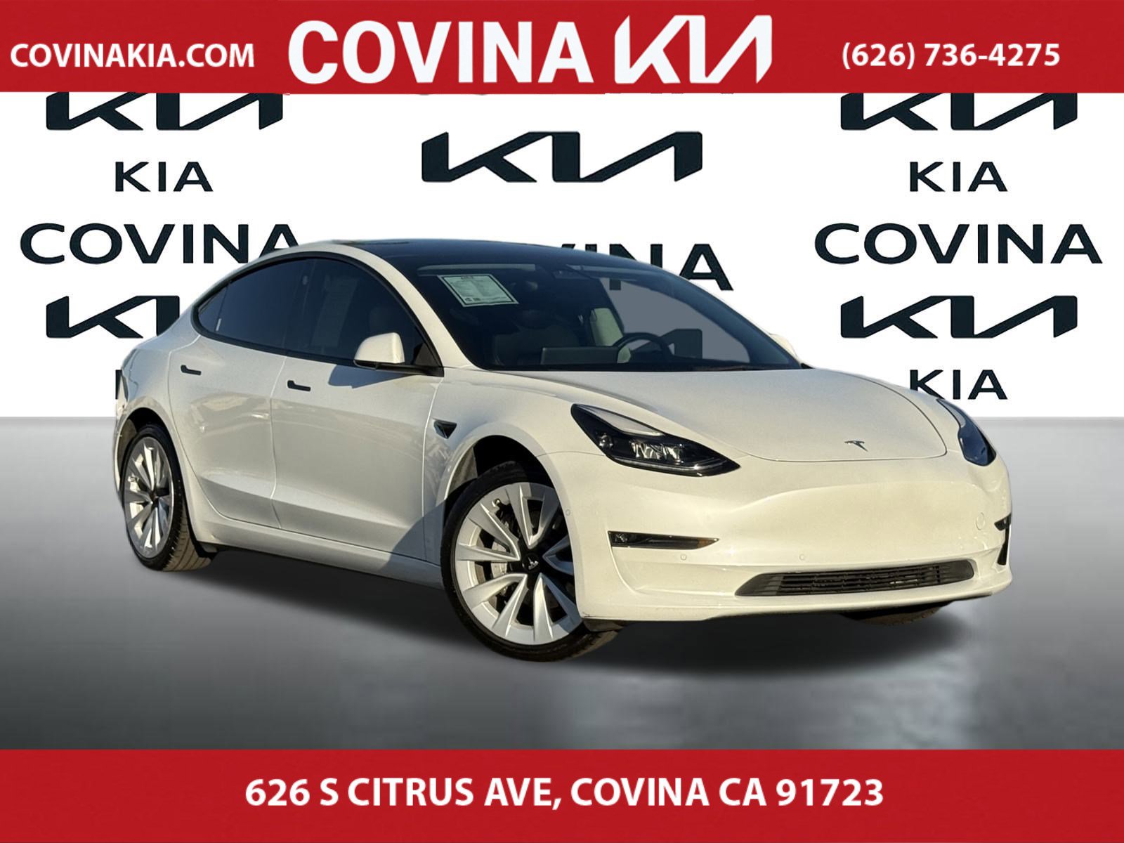 Used 2022 Tesla Model 3 Long Range with VIN 5YJ3E1EB4NF133660 for sale in Covina, CA