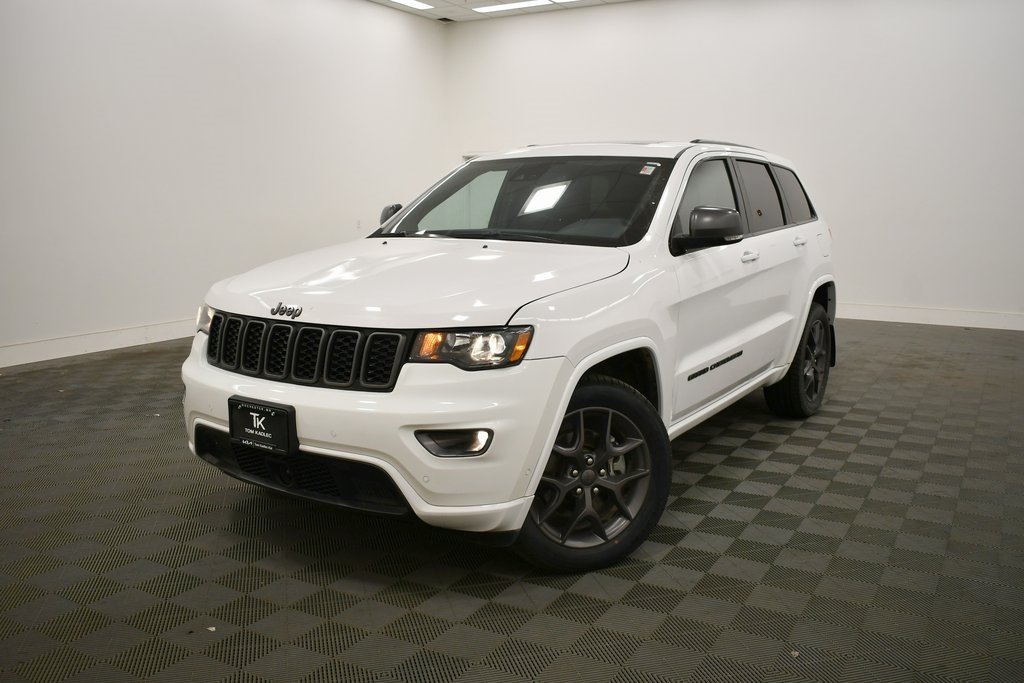 Used 2021 Jeep Grand Cherokee 80th Edition with VIN 1C4RJFBG7MC775921 for sale in Rochester, Minnesota