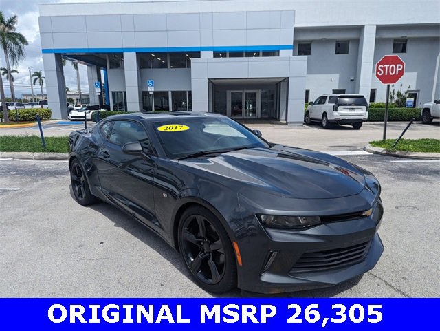 Used 2017 Chevrolet Camaro 1LT with VIN 1G1FB1RX8H0136620 for sale in Fort Lauderdale, FL